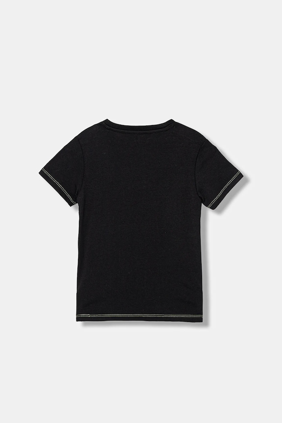Guess t-shirt bawełniany dziecięcy N6RI02.K8HM4.PPY2 czarny SS26