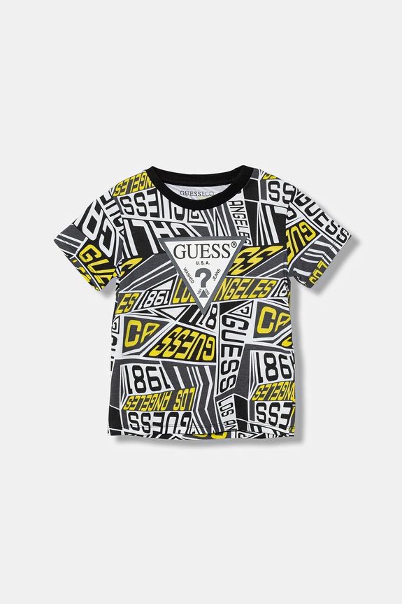Βαμβακερό μπλουζάκι Guess βαμβάκι γκρί N6RI04.K8HM4.PPY2