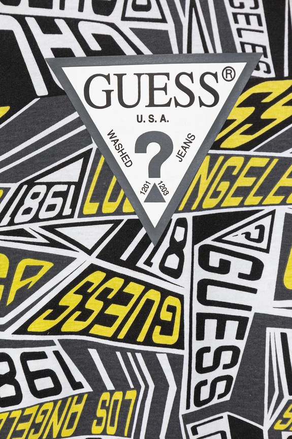 Αγορίστικα Βαμβακερό μπλουζάκι Guess N6RI04.K8HM4.PPY2 γκρί