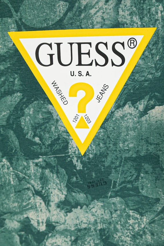 Αγορίστικα Βαμβακερό μπλουζάκι Guess N6RI04.K8HM4.PPY2 πράσινο