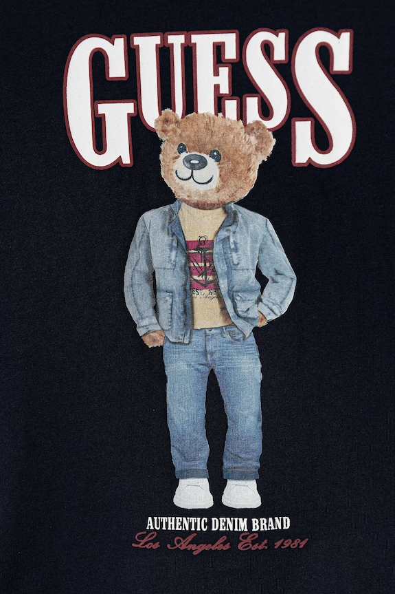 Αγορίστικα Παιδικό βαμβακερό μπλουζάκι Guess N6RI05.K8HM4.PPY2 σκούρο μπλε