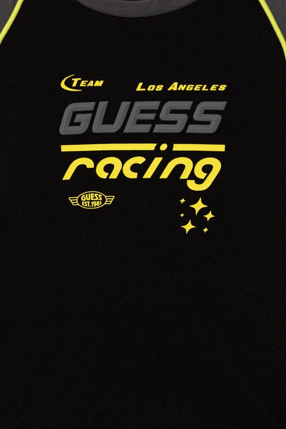 Chłopiec Guess t-shirt bawełniany dziecięcy N6RI08.K8HM4.PPY2 czarny