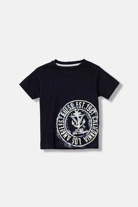 Дитяча бавовняна футболка Guess бавовна темно-синій N6RI10.K8HM4.PPY2