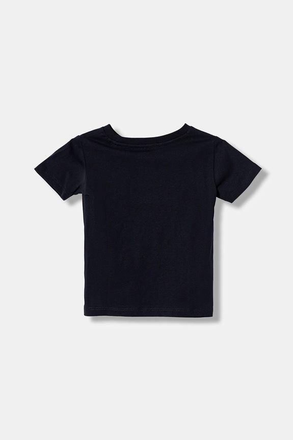 Guess t-shirt bawełniany niemowlęcy N6RI11.K8HM4.PPY2 granatowy SS26