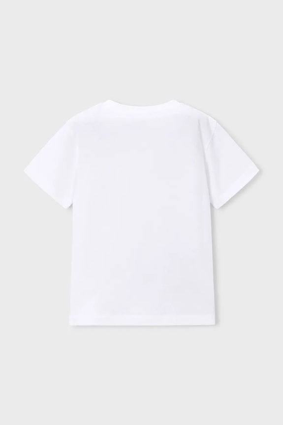 Mayoral t-shirt in cotone per bambini 3060.5C.Mini.PPY2 bianco SS26