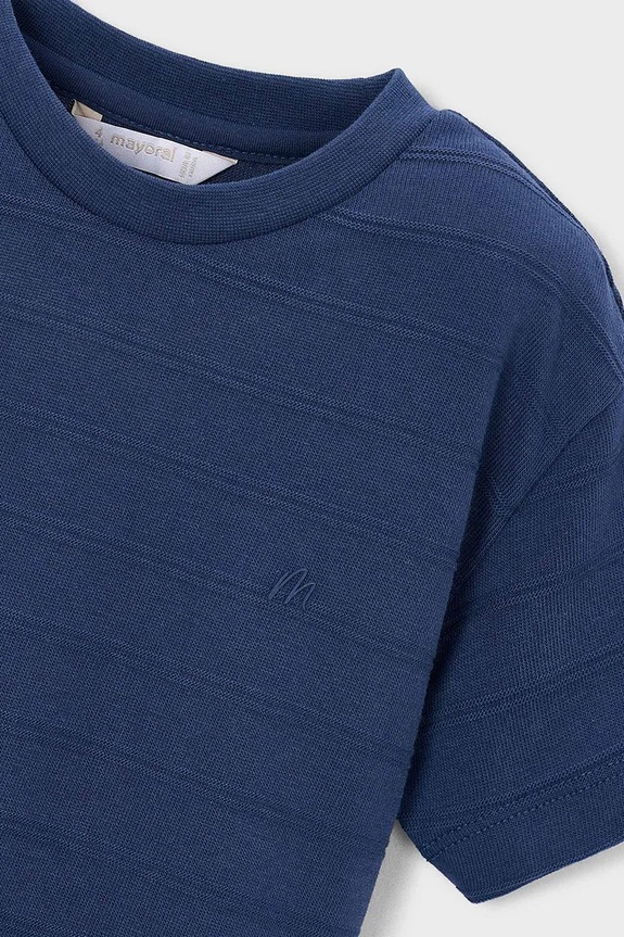 Chłopiec Mayoral t-shirt dziecięcy 3061.5C.Mini.PPY2 granatowy