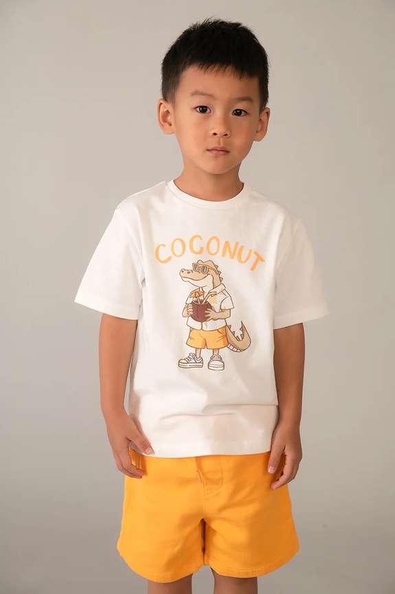 Mayoral t-shirt bawełniany dziecięcy 3062.5D.Mini.PPY2