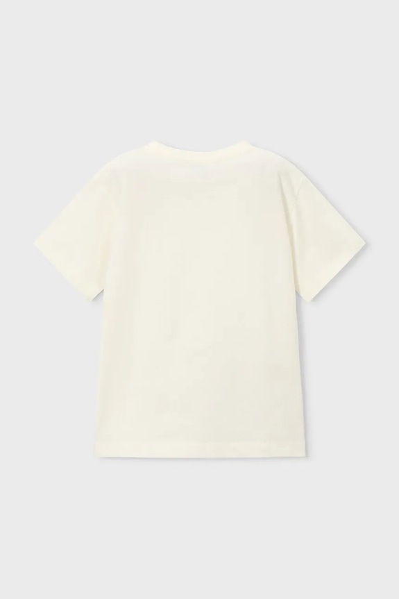 Chłopiec Mayoral t-shirt bawełniany dziecięcy 3065.5E.Mini.PPY2 beżowy