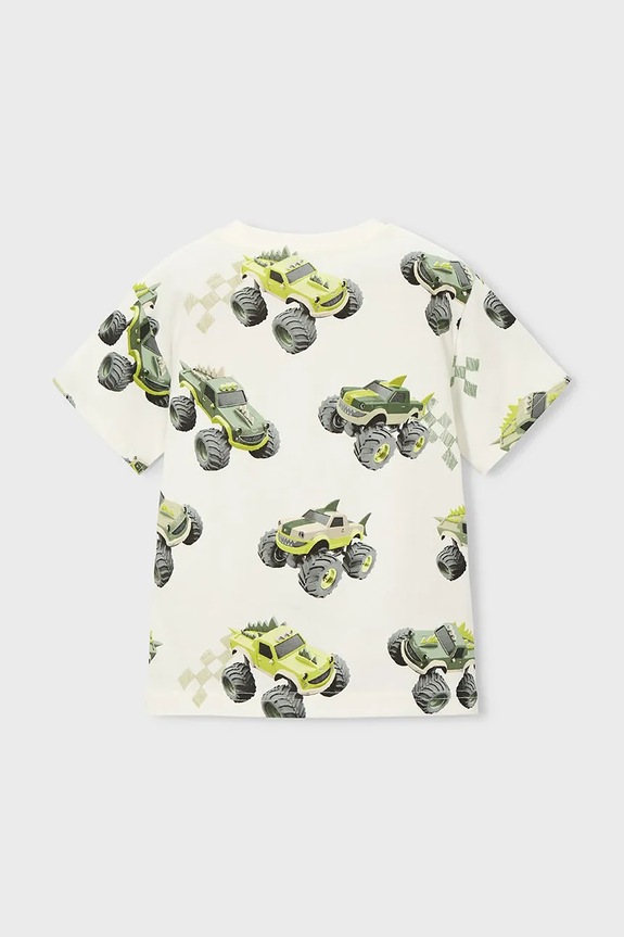 Chłopiec Mayoral t-shirt bawełniany dziecięcy 3068.5F.Mini.PPY2 biały