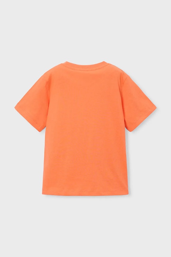 Detské bavlnené tričko Mayoral 3077.5H.Mini.PPY2 oranžová SS26
