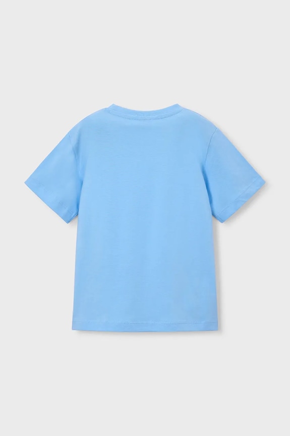 Mayoral tricou de bumbac pentru copii 3079.5J.Mini.PPY2 albastru SS26