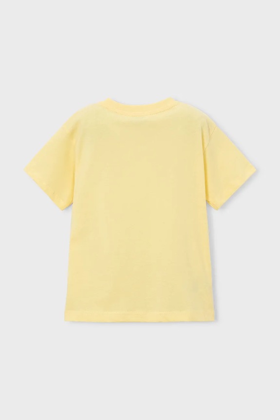 Mayoral tricou de bumbac pentru copii 3081.5J.Mini.PPY2 galben SS26
