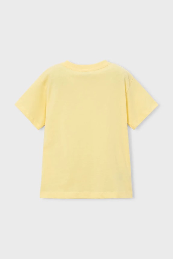 Mayoral tricou de bumbac pentru copii 3081.5J.Mini.PPY2 galben SS26