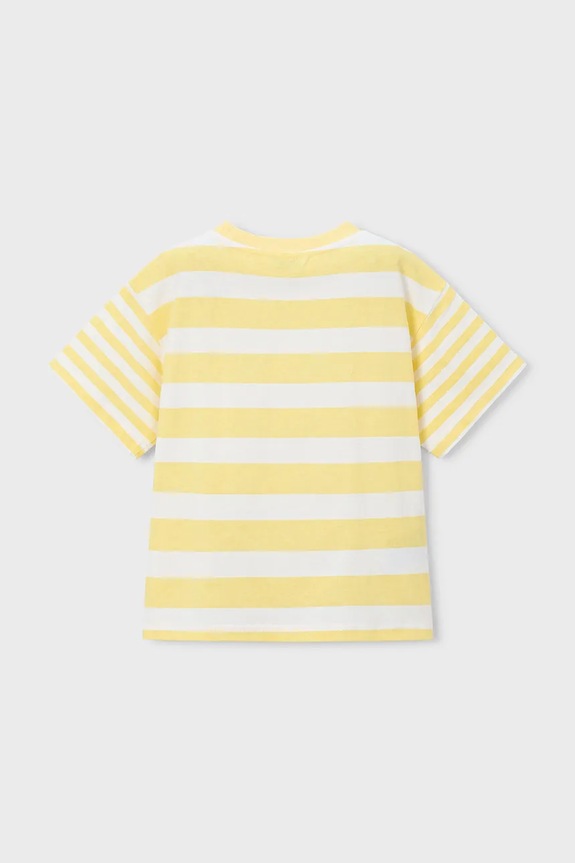 Chłopiec Mayoral t-shirt bawełniany dziecięcy 3082.5J.Mini.PPY2 żółty