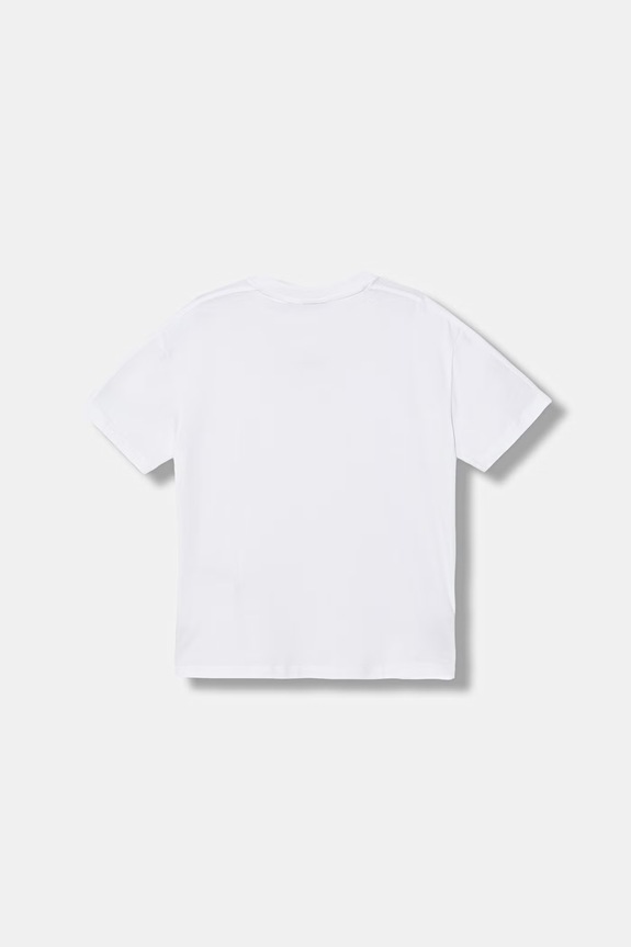 EA7 Emporio Armani T-shirt dziecięcy bawełniany z elastanem 7B000268.AF10373 biały SS26