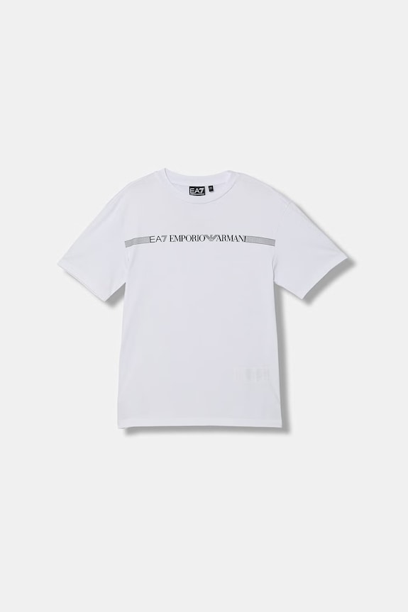 EA7 Emporio Armani gyerek pamut t-shirt fehér 7B000262.AF12874