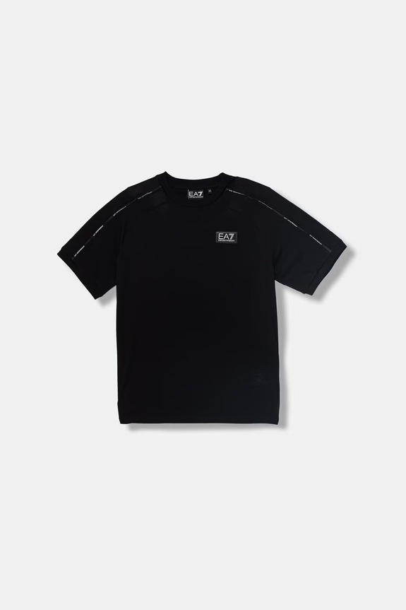 EA7 Emporio Armani T-shirt gyerek pamut fekete 7B000251.AF10375