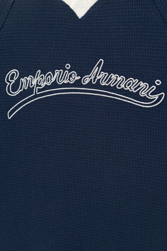 Băieți Emporio Armani tricou de bumbac pentru copii EB000946.AF21879 bleumarin