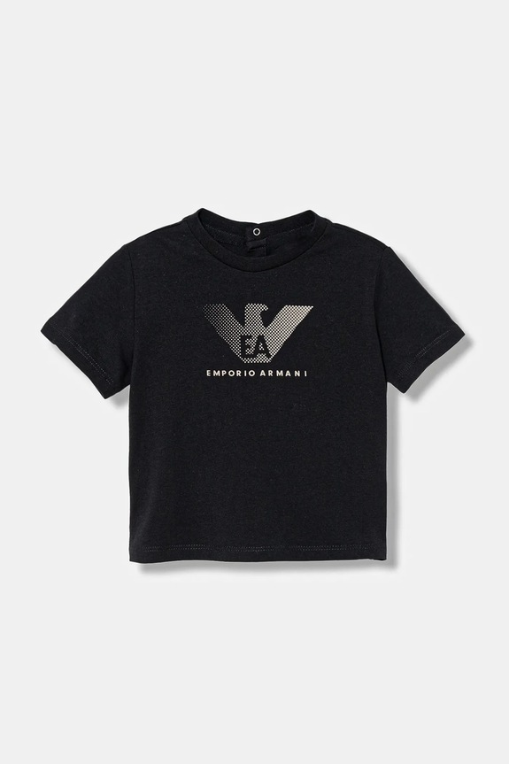 Emporio Armani tricou din bumbac pentru bebeluși 3-pack turcoaz EB001324.AF14503