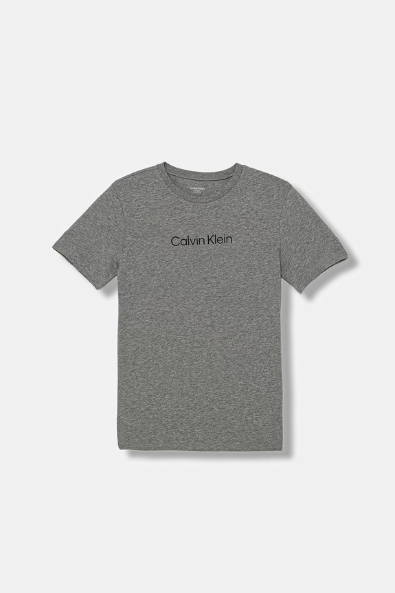 Calvin Klein Underwear osnovna kratka majica otroška bombažno-elastanska 2-paket B70B700513.PPY2 siva SS26