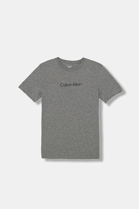 Calvin Klein Underwear osnovna kratka majica otroška bombažno-elastanska 2-paket B70B700513.PPY2 siva SS26