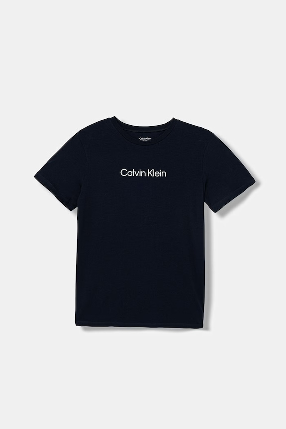 Dečki Calvin Klein Underwear osnovna kratka majica otroška bombažno-elastanska 2-paket B70B700513.PPY2 siva