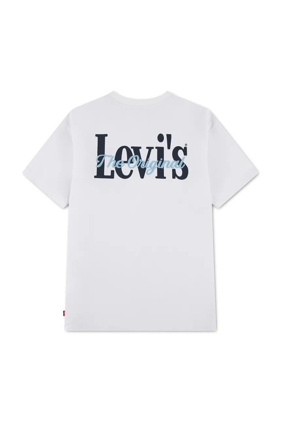 Παιδικό μπλουζάκι Levi's CLASSIC AND CLEAN TEE 9EP758 λευκό SS26