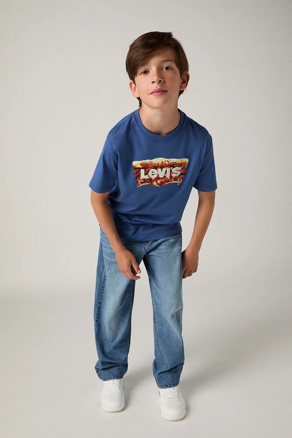 Παιδικό μπλουζάκι Levi's BATWING SLICE TEE 9ER094 μπλε