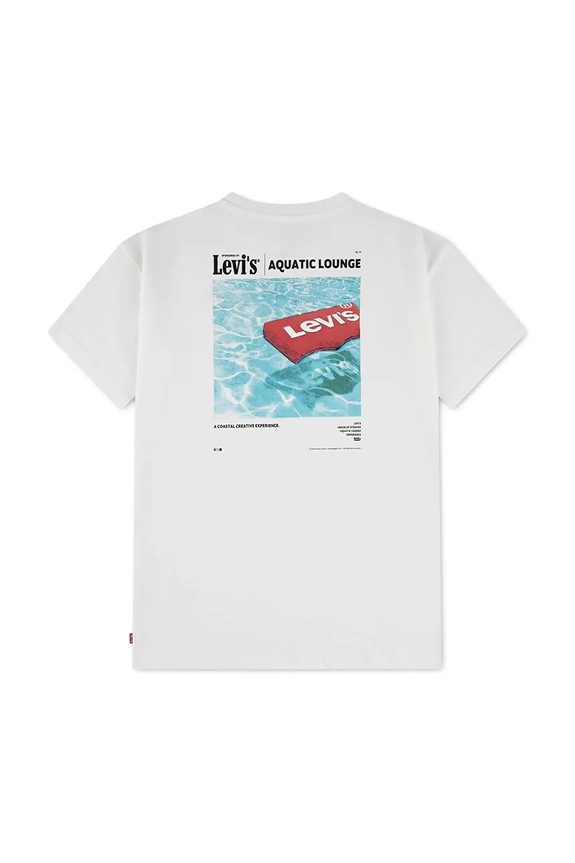 Dječaci Dječja majica kratkih rukava Levi's AQUATIC LOUNGE TEE 9ER095 bež