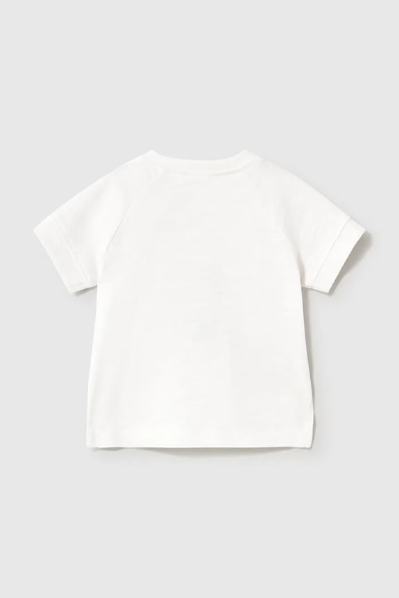 Chłopiec Mayoral Newborn t-shirt bawełniany niemowlęcy 2-pack 1074.1P.Newborn.PPY2 biały