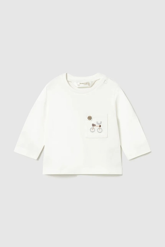Mayoral Newborn longsleeve bebeluși print bej 1075.1L.Newborn.PPY2