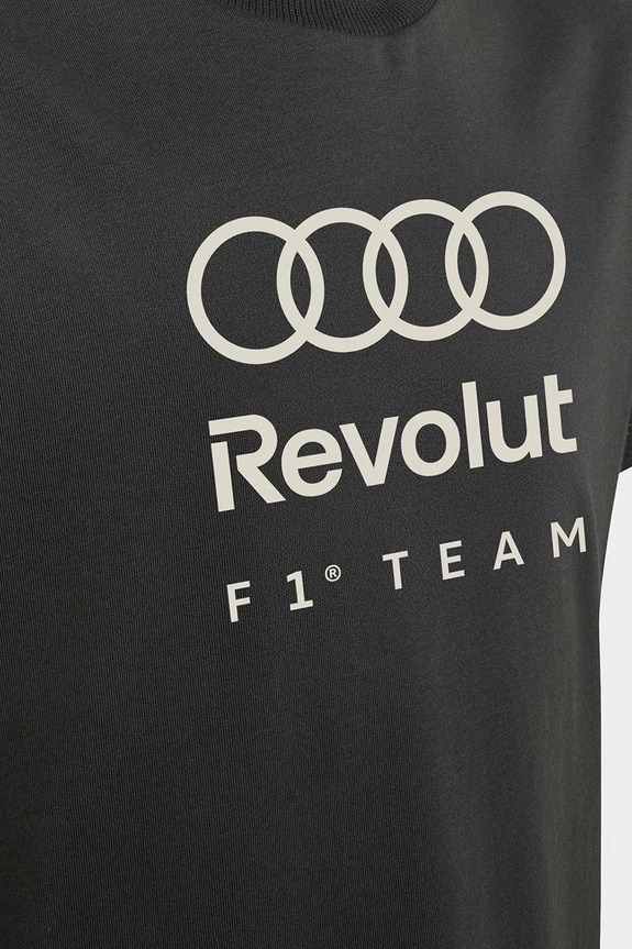 adidas Performance t-shirt dziecięcy bawełniany AUDI czarny KE6782