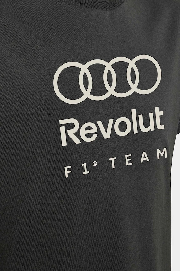 adidas Performance t-shirt dziecięcy bawełniany AUDI czarny KE6782