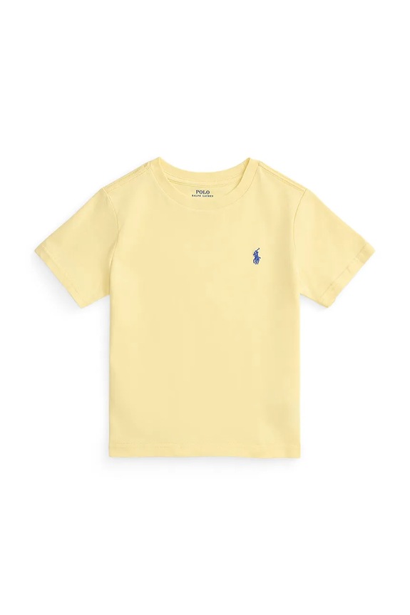 Detské bavlnené tričko Polo Ralph Lauren bavlna žltá 322832904509