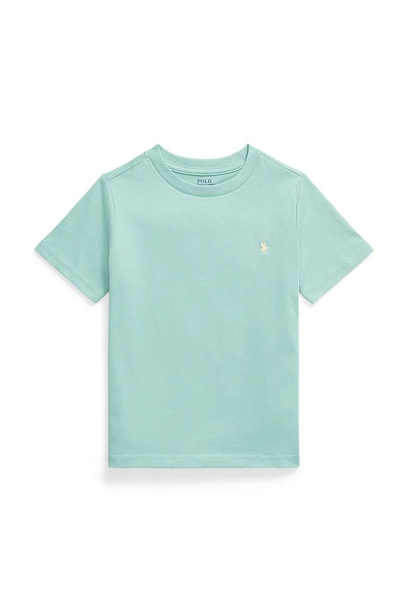 Detské bavlnené tričko Polo Ralph Lauren bavlna tyrkysová 322832904514