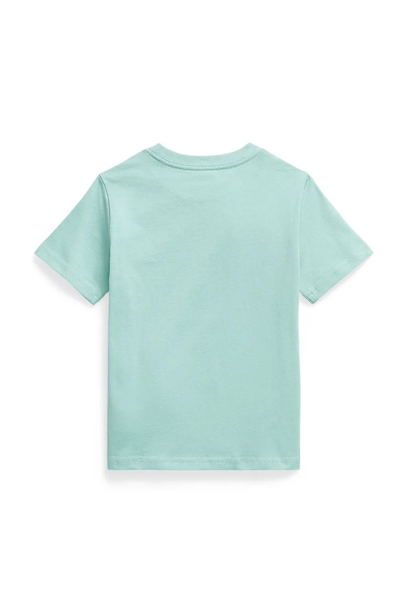 Detské bavlnené tričko Polo Ralph Lauren 322832904514 tyrkysová SS26