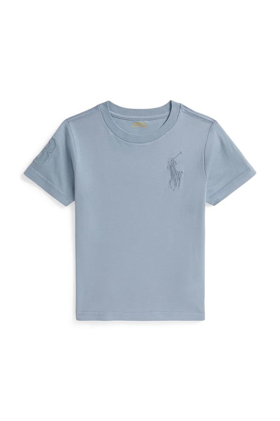 Detské bavlnené tričko Polo Ralph Lauren bavlna modrá 322832907505