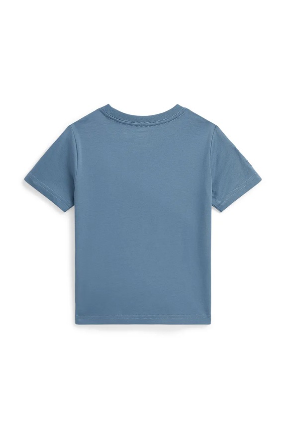 Detské bavlnené tričko Polo Ralph Lauren 322832907506 modrá SS26