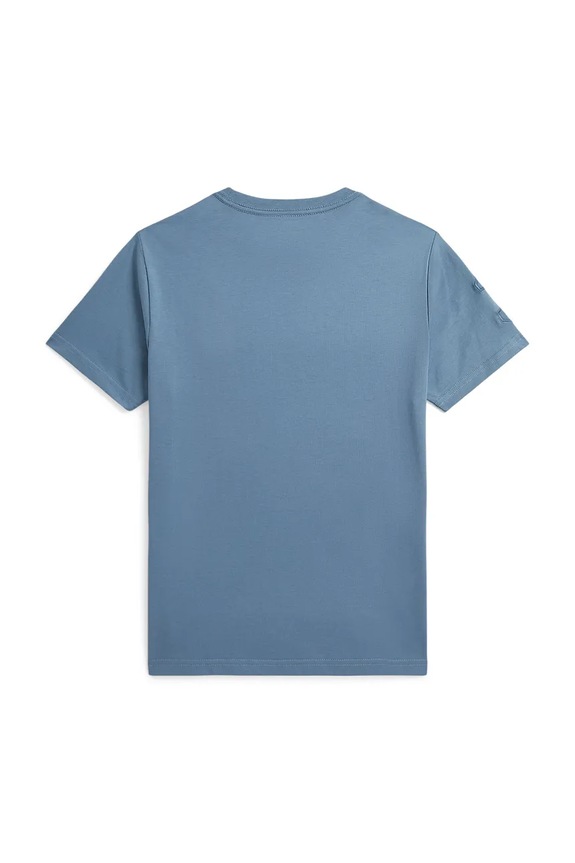 Detské bavlnené tričko Polo Ralph Lauren 323832907503 modrá SS26
