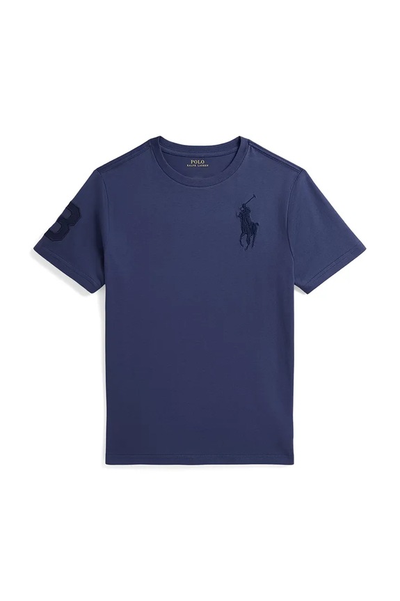 Polo Ralph Lauren gyerek pamut póló pamut sötétkék 323832907504