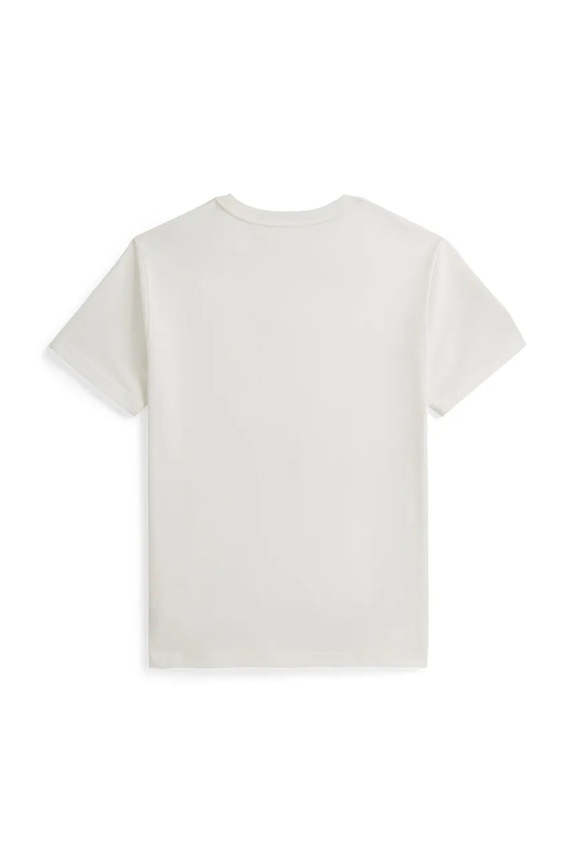 Otroška bombažna kratka majica Polo Ralph Lauren 323832907505 bela SS26