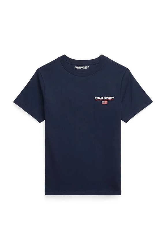 Polo Ralph Lauren t-shirt dziecięcy bawełniany granatowy 323964552001
