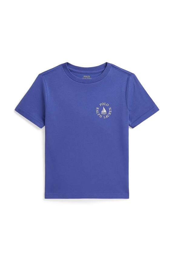 Παιδικό βαμβακερό μπλουζάκι Polo Ralph Lauren βαμβάκι μπλε 322A12263004