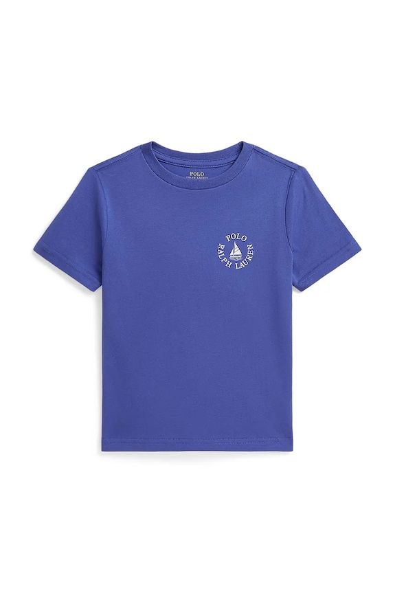 Παιδικό βαμβακερό μπλουζάκι Polo Ralph Lauren βαμβάκι μπλε 322A12263004