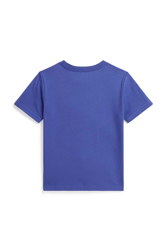 Παιδικό βαμβακερό μπλουζάκι Polo Ralph Lauren 322A12263004 μπλε SS26