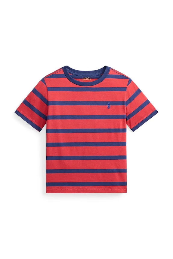 Детская хлопковая футболка Polo Ralph Lauren хлопок красный 322A12284001