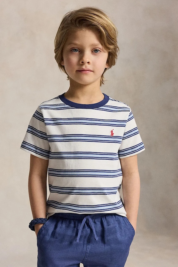Polo Ralph Lauren t-shirt basic dziecięcy bawełniany biały 322A12297001