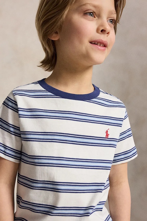 Polo Ralph Lauren t-shirt basic dziecięcy bawełniany 322A12297001 biały