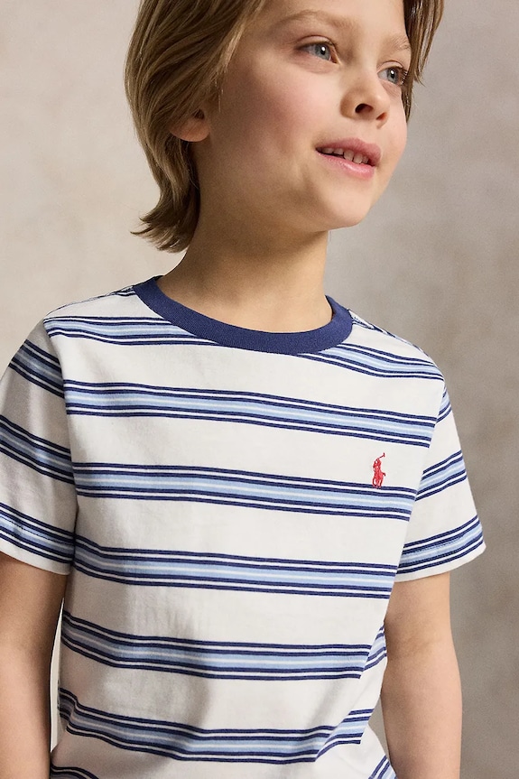 Polo Ralph Lauren t-shirt basic dziecięcy bawełniany 322A12297001 biały
