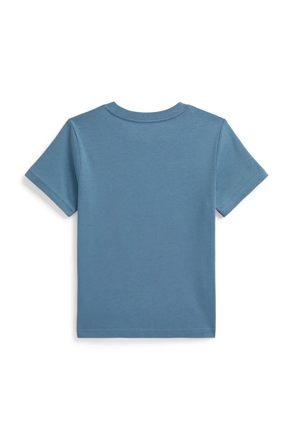Дитяча бавовняна футболка Polo Ralph Lauren 322A12424001 блакитний SS26